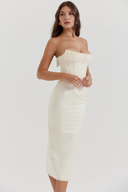 Luize White Corset Dress