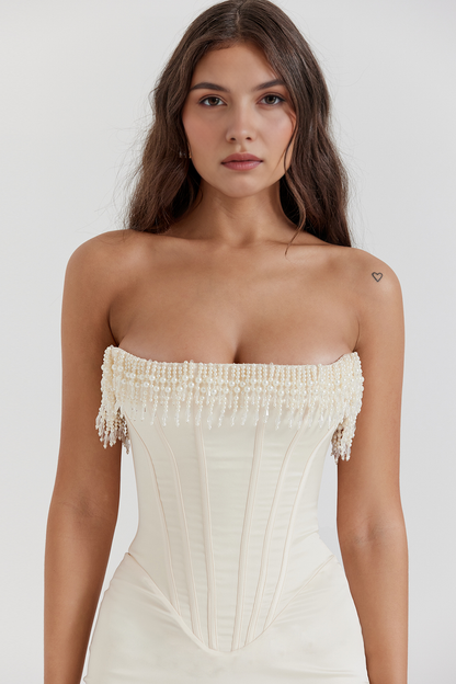 Luize White Corset Dress